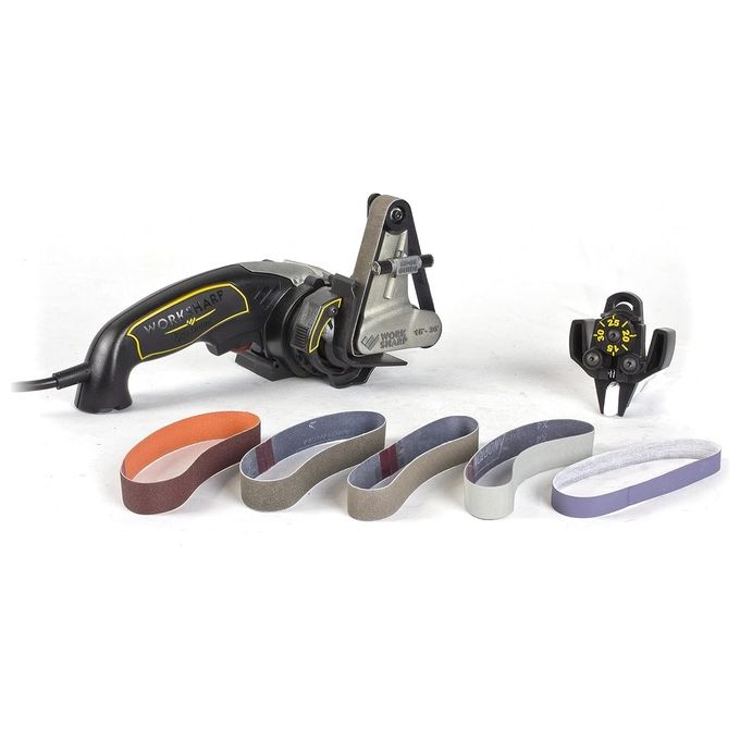 Work Sharp KEN ONION Affilacoltelli Elettrico a Nastro 330W Angolo Regolabile 15-30° per Coltelli Forbici e Utensili