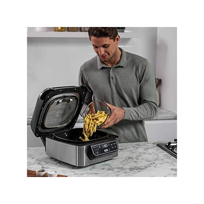 Ninja AG301EU Grill e Friggitrice ad Aria 5 Funzioni di Cottura 5.8 Litri Nero