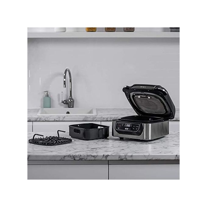 Ninja AG301EU Grill e Friggitrice ad Aria 5 Funzioni di Cottura 5.8 Litri Nero