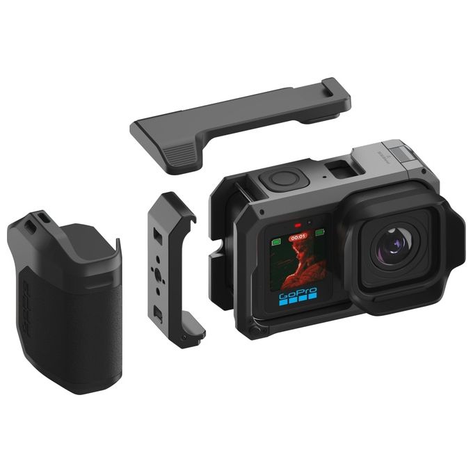 GoPro AGGRP-001 Point-and-Shoot Grip Impugnatura Ergonomica in Metallo per MISSION 1 Serie colore Nero
