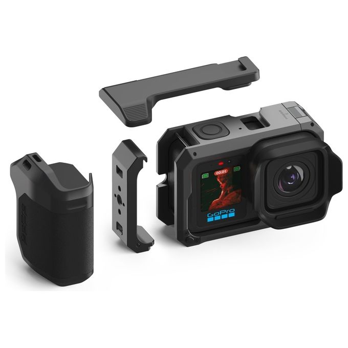 GoPro AGGRP-001 Point-and-Shoot Grip Impugnatura Ergonomica in Metallo per MISSION 1 Serie colore Nero