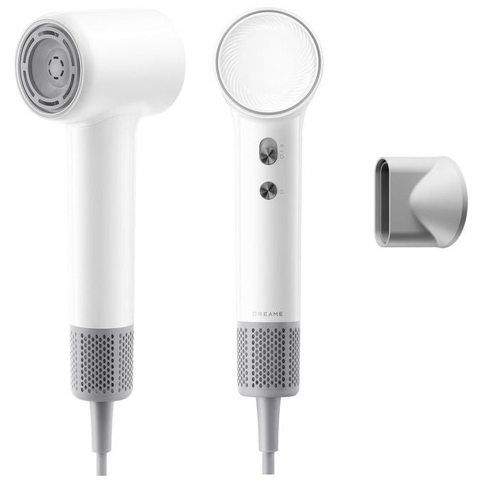 Dreame AHG11A Mini Flow Asciugacapelli 1200W 100.000rpm Ioni Negativi 5 Temperature Modalita' Bambini colore Bianco