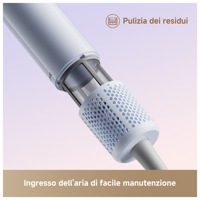 Dreame AHG11A Mini Flow Asciugacapelli 1200W 100.000rpm Ioni Negativi 5 Temperature Modalita' Bambini colore Bianco