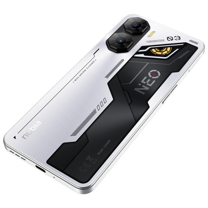 Nubia NUBIANEO25SLV Neo 3 AI Smartphone 5G 6.8'' 8 GB RAM 256 GB AMOLED 120 Hz 50 MP 6000 mAh colore Cyber Silver