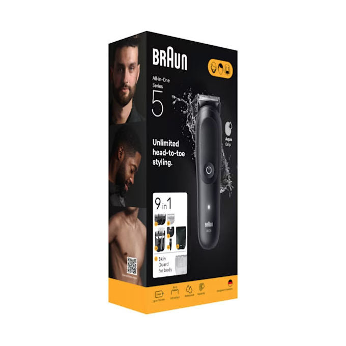 Braun AIO5540 Tagliacapelli Multigrooming Nero Ioni di Litio