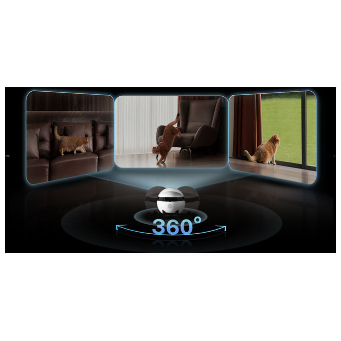 Enabot EBO Air 2 Plus Robot Companion Intelligente Bianco