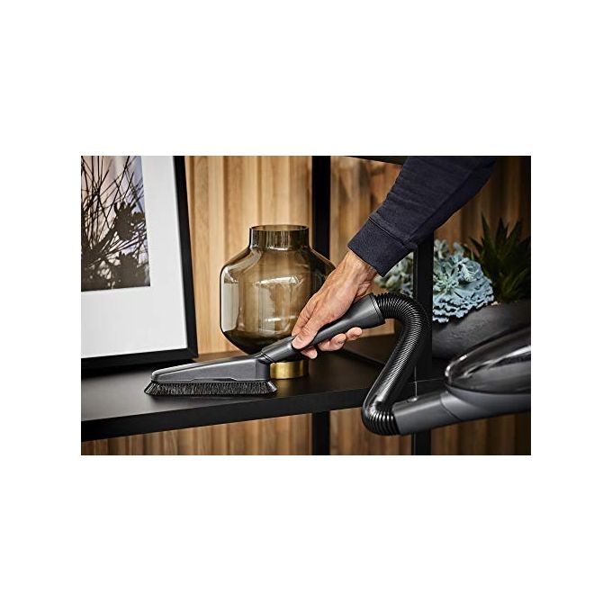 AEG AKIT19 Kit Accessori per Aspirapolvere QX6 QX7 QX8.2 QX9 Tubo Flessibile Estensibile da 58 a 120 cm Spazzola Morbida Bocchetta Fessure Spazzolino Polvere Custodia colore Nero