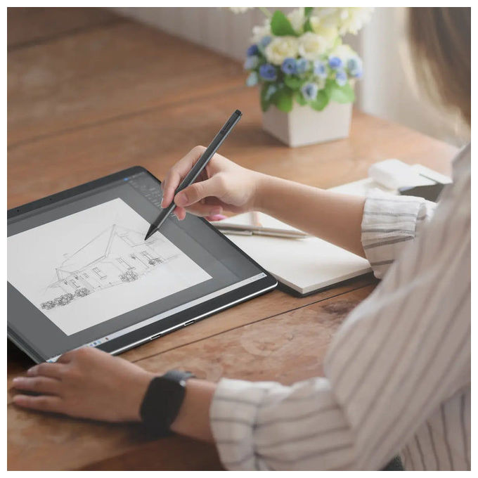 Alogic ALASS2 Stilo Attivo 4096 Livelli di Sensibilita' alla Pressione Compatibile Microsoft Surface e Clarity Touch USB-C Ricaricabile colore Grigio