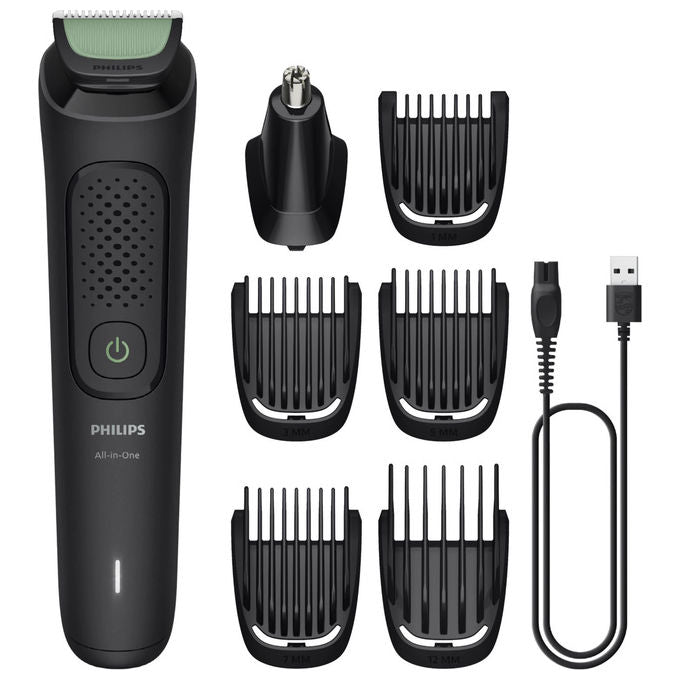 Philips MG3920-15 Serie 3000 Rifinitore Multiuso 7 in 1 Lame Autoaffilanti 60 min autonomia colore Nero