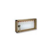 Alubox 1007633 BC Bacheca Portachiavi da Parete 8 Ganci Numerati in Alluminio Argentato colore Argento Metallizzato