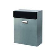 Alubox 47297 Magnum M1 Cassetta postale in acciaio inox con prelievo posteriore e formato rivista colore Acciaio inox