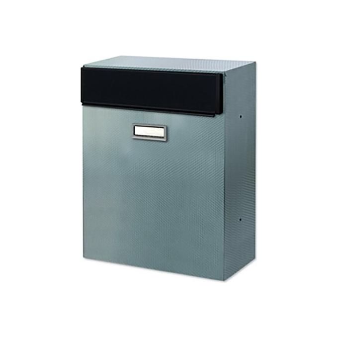 Alubox 47297 Magnum M1 Cassetta postale in acciaio inox con prelievo posteriore e formato rivista colore Acciaio inox