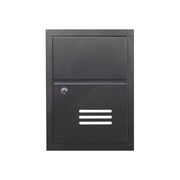 Alubox SC1 Sportello da Incasso in Alluminio Anodizzato per Esterno con Kit di Fissaggio colore Ghisa