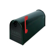 Alubox 18USA1VRNE Topolino Cassetta Postale Americana da Esterno Lamiera Zincata Formato Rivista Bandierina colore Nero
