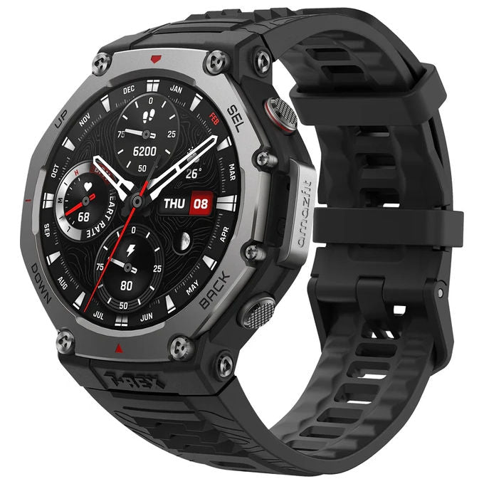 Amazfit W2323GL1N T-Rex 3 Smartwatch GPS AMOLED 1.5'' 480x480 Multisport 150 sport 27 giorni autonomia 10 ATM colore Nero