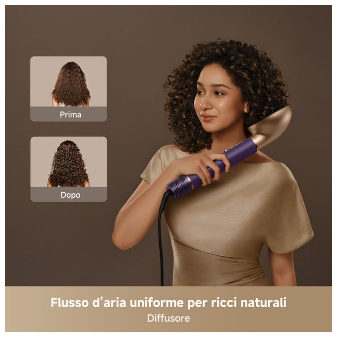 Dreame AMF18A AirStyle Pro 2 Styler per capelli 7 in 1 1300 W 7 accessori design magnetico colore Viola
