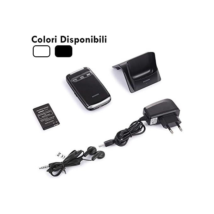 Brondi Amico Favoloso 2.8'' Dual Sim ideale per anziani Nero