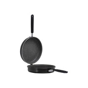 Aeternum AP000086 Black Pearl Girafrittata Antiaderente 24 cm Alluminio Induzione colore Nero