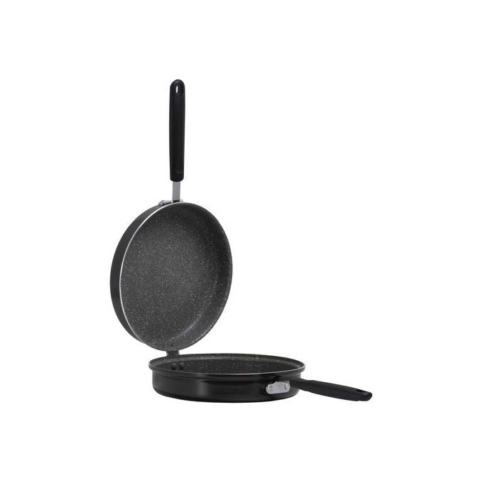 Aeternum AP000086 Black Pearl Girafrittata Antiaderente 24 cm Alluminio Induzione colore Nero