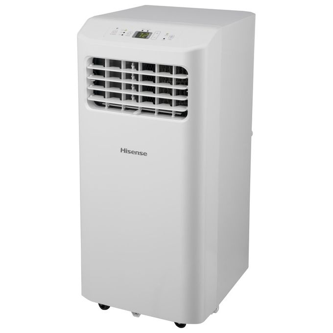 Hisense condizionatore portatile APC07KV, 7000 BTU, classe A, solo freddo, deumidificatore, 51 dB, 18 m², bianco