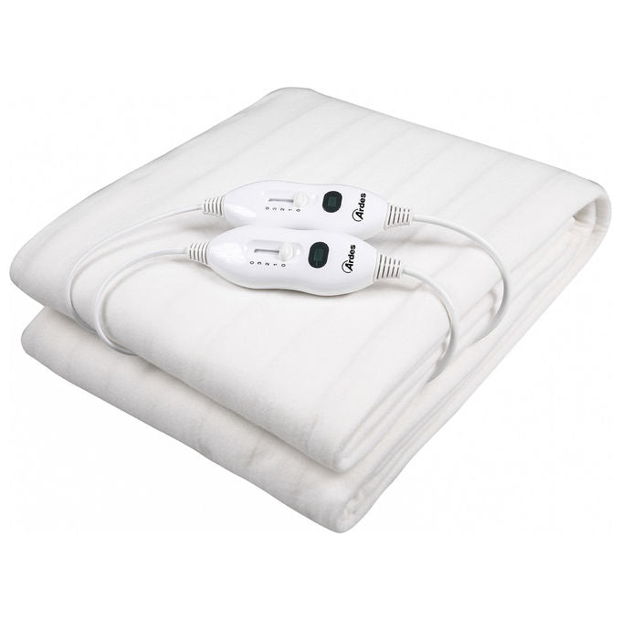 Ardes AR4U140A Termokind Scaldaletto Matrimoniale 120W 2 Zone Termiche Lavabile in Lavatrice colore Bianco