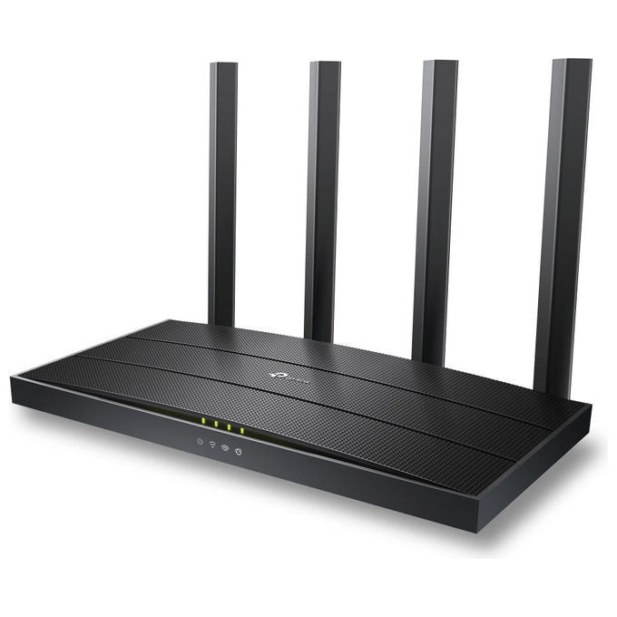 TP-Link ARCHER AX18 Router Wi-Fi 6 Dual-Band AX1500Mbps 1201Mbps su 5GHz 300Mbps su 2.4GHz 4 Porte Gigabit 4 Antenne Ad Alto Guadagno colore Nero