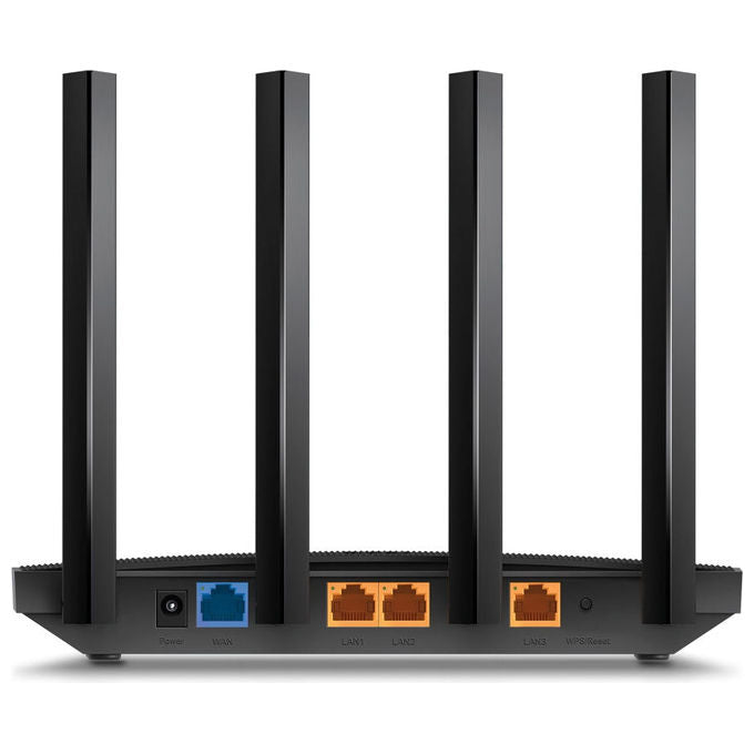 TP-Link ARCHER AX18 Router Wi-Fi 6 Dual-Band AX1500Mbps 1201Mbps su 5GHz 300Mbps su 2.4GHz 4 Porte Gigabit 4 Antenne Ad Alto Guadagno colore Nero