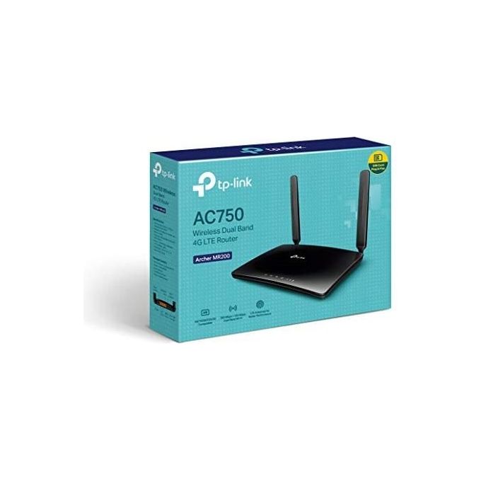 TP-Link Archer MR200 Router Wireless Dual-Band 2.4GHz-5GHz Fast Ethernet 3G 4G Nero