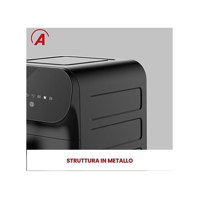 Ardes friggitrice ad aria Eldorada 6 litri 1700w display touch 12 programmi nero