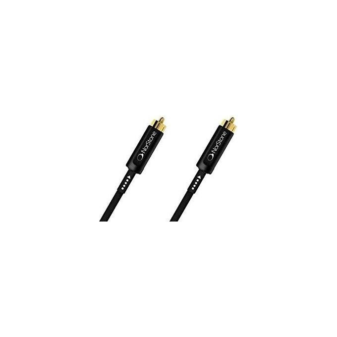 Norstone NORARRSUB500B Arran Sub Cavo Subwoofer RCA Maschio RCA Maschio 5 m Rame OFC 99.999% Impedenza 75 Ω Connettori Oro 24K colore Nero