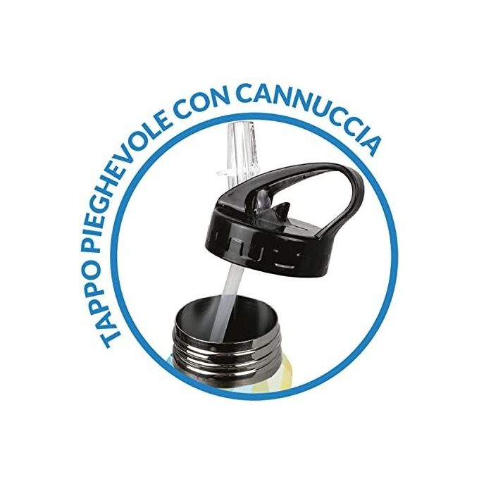The Steel Bottle TSBMW44LOV Most Wanted Borraccia Termica 500 ml Acciaio Inox Doppia Parete Tappo con Cannuccia colore Love