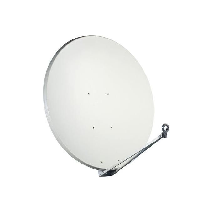 Iddigital ASA1250B Kit Parabola Satellitare 125 cm con LNB Universale Single Guadagno 41.9 dB colore Grigio