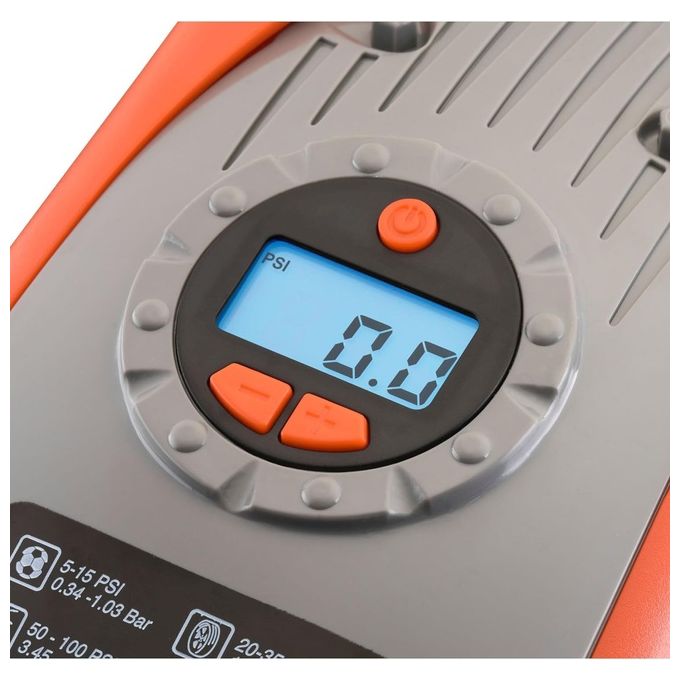 Black+Decker Compressore asi200-xj Motore ad ingranaggi 0.143 Cv massima pressione 160 PSI ugelli in dotazione e cavi per utilizzo domestico e mobile