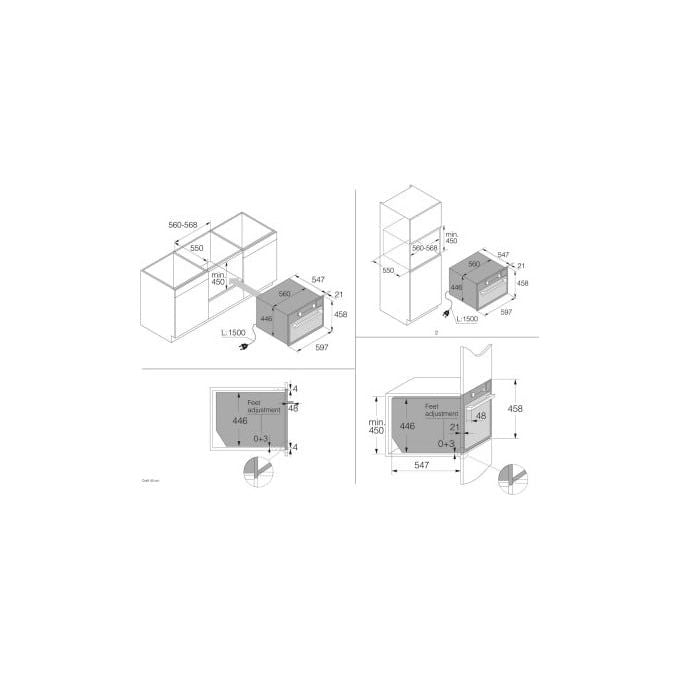 ASKO OCS8487A Craft Forno combinato a vapore compatto con sistema Pure Steam Classe A+ (45.5x59.5x54.6 cm) colore Antracite