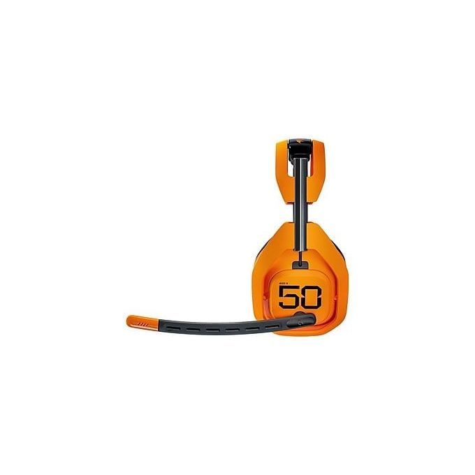 Logitech G, Cuffie Gaming Wireless A50 X Lightspeed McLaren Edition, Nero, Arancione