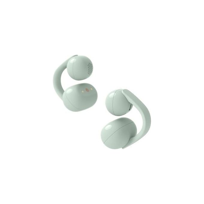Sony LinkBuds Clip, auricolari true wireless open-ear, Bluetooth 5.3, IPX4, 37 ore autonomia, verde, WF-LC900