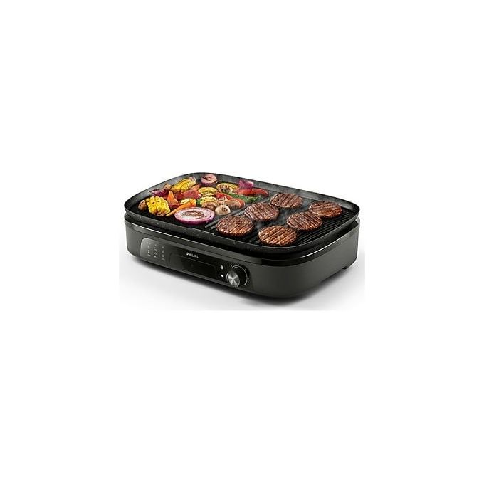 Philips, Grill Elettrico, HD6210-90, 2400W, Nero
