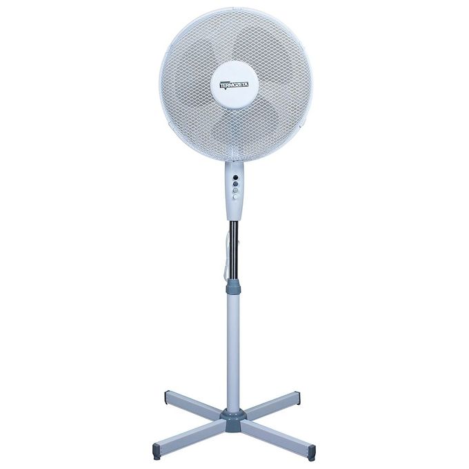 Termozeta TZWZ01N Ventilatore a piantana oscillante 3 pale 40 cm altezza 120 cm 3 velocita' 50 W 53,5 dB colore Bianco