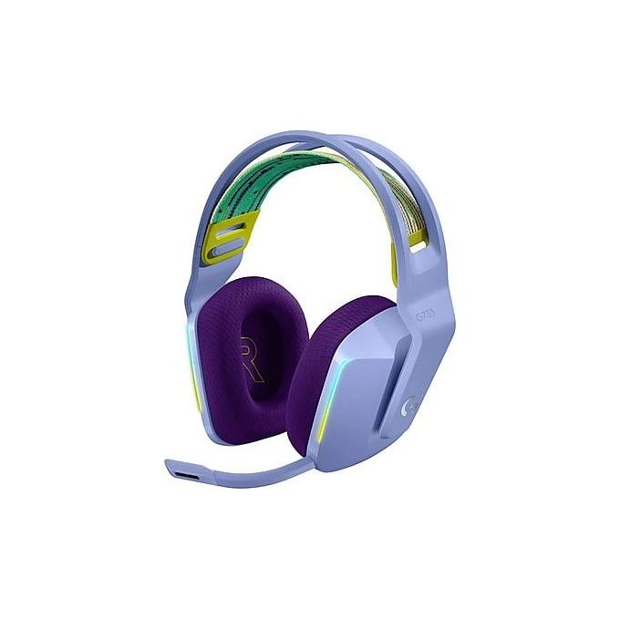 Logitech G 981-000890 G733 Cuffie Wireless Gaming con Microfono Rimovibile LIGHTSPEED 2.4 GHz fino a 20 m RGB LIGHTSYNC Durata Batteria 29 Ore colore Lilla
