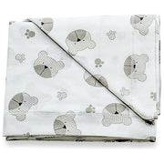 Italbaby ITALBABY_020.1000-006 Fantasy Set Lenzuola per Culla 3 Pezzi 100% Cotone Made in Italy colore Grigio