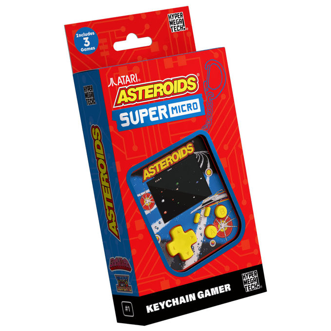 HyperMegaTech Mini Console Portatile Asteroids Gravitar Yars Revenge