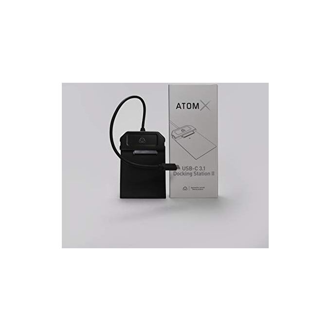 Atomos ATOMDCK004 Stazione di Docking USB-C 3.1 per Master Caddy e RAID Caddy con Alimentazione Integrata colore Nero
