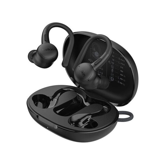 Belkin AUC016HQBK SoundForm ActiveFit Auricolare Con cavo e senza cavo Bluetooth 36 h autonomia IP54 colore Nero