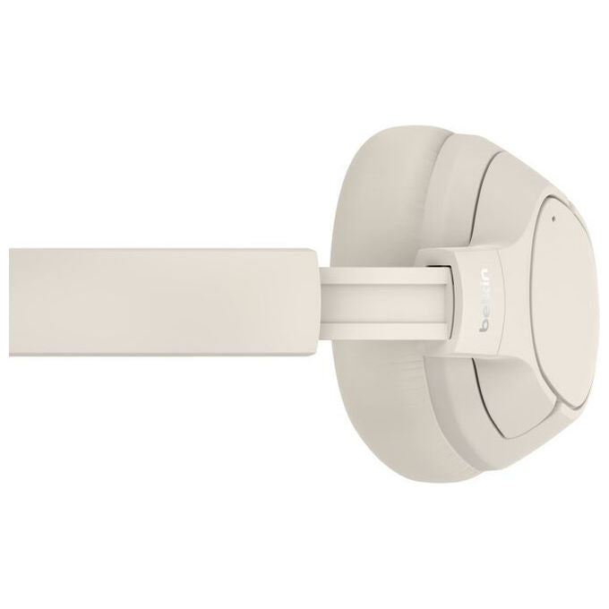 Belkin AUD008HQSA SoundForm Isolate Cuffie Wireless con Cancellazione del Rumore Ibrido Bluetooth 5.4 USB Tipo-C 3.5 mm colore Sabbia