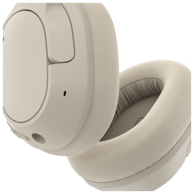 Belkin AUD008HQSA SoundForm Isolate Cuffie Wireless con Cancellazione del Rumore Ibrido Bluetooth 5.4 USB Tipo-C 3.5 mm colore Sabbia