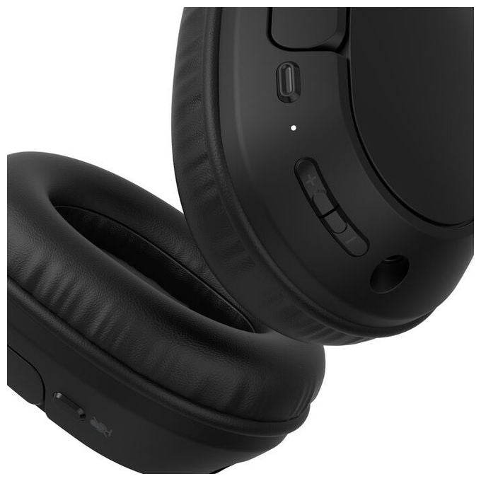 Belkin AUD009HQBK SoundForm Surround Cuffie Wireless Bluetooth 5.4 con USB-C e Jack 3.5 mm colore Nero