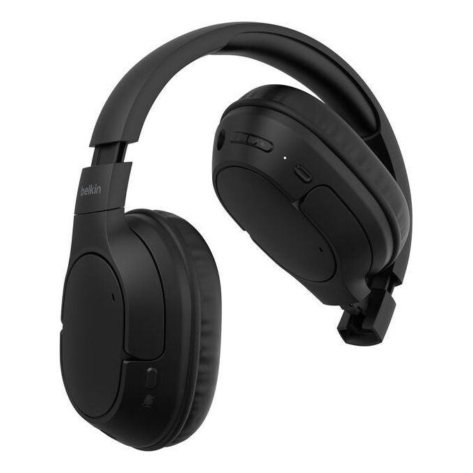Belkin AUD009HQBK SoundForm Surround Cuffie Wireless Bluetooth 5.4 con USB-C e Jack 3.5 mm colore Nero