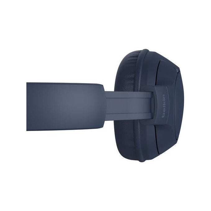 Belkin AUD009HQBL SoundForm Surround Cuffie Bluetooth Wireless fino a 60 ore di autonomia con microfono integrato e USB Type-C colore Blu