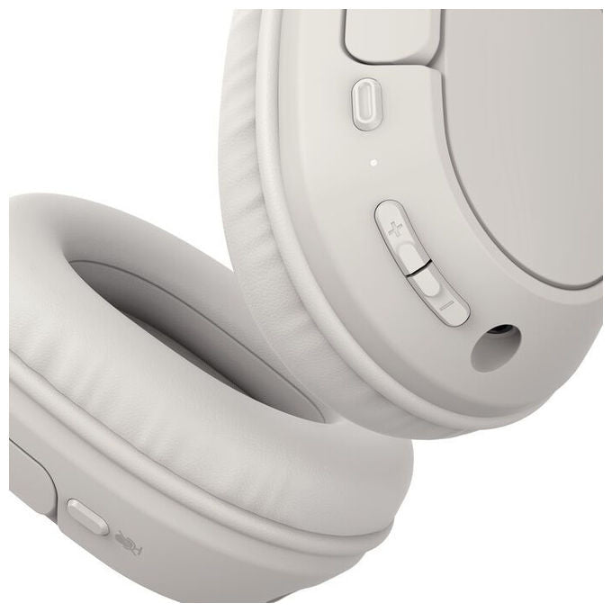 Belkin AUD009HQSA Cuffie Wireless A Padiglione Musica e Chiamate Bluetooth 5.4 USB Type-C 3.5 mm Ripiegabili Sabbia