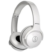 Audio-Technica ATH-S220BTWH Cuffie Wireless Bluetooth On-Ear con Microfono 60h autonomia colore Bianco